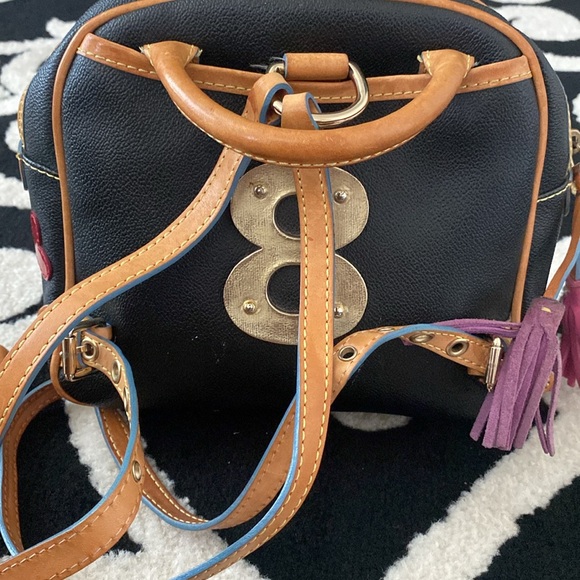 Dooney & Bourke Y2K Limited Edition Lindsay Lohan Black Bowler Bag Backpack - Picture 7 of 14